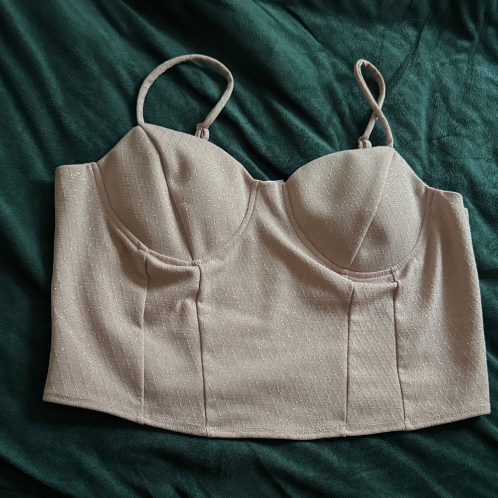 No Boundaries Light pink Crop Top
